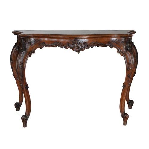 Wandtafel - Walnoot - Venitiaans rococo, Antiek en Kunst, Antiek | Overige Antiek