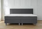 ACTIE! Boxspring Malaga 140 200 Antraciet, Huis en Inrichting, Verzenden, Nieuw, 140 cm, Twijfelaar
