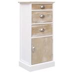 vidaXL Bijzetkast 38x28x86 cm paulowniahout, Kinderen en Baby's, Kinderkamer | Commodes en Kasten, Verzenden, Nieuw