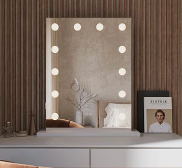 AANBIEDING visagie make-up spiegel met 12 dimbare LED lampen