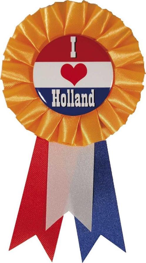 Rozet I love holland, Kleding | Dames, Carnavalskleding en Feestkleding, Nieuw, Ophalen of Verzenden