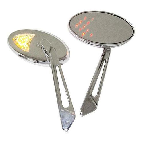 Spiegel Set | LED Richtingaanwijzers | Chroom, Motoren, Onderdelen | Merk-onafhankelijk, Nieuw, Verzenden