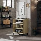 vidaXL Dressoir 57x35x70 cm bewerkt hout sonoma eikenkleurig, Verzenden, Nieuw, 50 tot 100 cm, 25 tot 50 cm