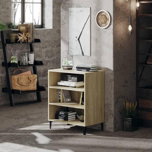 vidaXL Dressoir 57x35x70 cm bewerkt hout sonoma eikenkleurig, Huis en Inrichting, Kasten | Dressoirs, 25 tot 50 cm, Nieuw, 50 tot 100 cm
