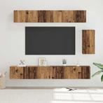 vidaXL Tv-meubelset 6 pcs Oud hout 100 x 30 x 30 cm Bewerkt, Huis en Inrichting, Kasten | Televisiemeubels, Verzenden, Nieuw, 100 tot 150 cm