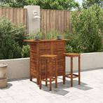 vidaXL Bartafel 110x50x105 cm massief acaciahout, Tuin en Terras, Tuintafels, Verzenden, Nieuw, Hout