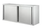 RVS Wandkast met schuifdeuren | 120x40x(H)65cm, Verzenden, Nieuw in verpakking