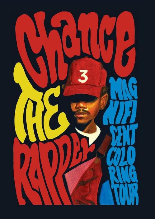 Posters - Poster Chance the Rapper - Chance the Rapper, Verzamelen, Muziek, Artiesten en Beroemdheden, Zo goed als nieuw, Verzenden