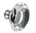 Knop Rond Kristal 50 mm Chroom, Ophalen of Verzenden, Nieuw