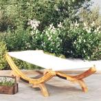 vidaXL Loungebed 100x188,5x44 cm massief gebogen hout, Tuin en Terras, Verzenden, Nieuw
