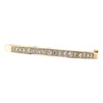 Gouden bangle met diamant 14 karaat, Sieraden, Tassen en Uiterlijk, Armbanden, Verzenden, Zo goed als nieuw, Wit, Goud