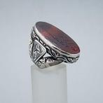 Zilver, Islamitische Tekst - Ring - Carneool., Antiek en Kunst