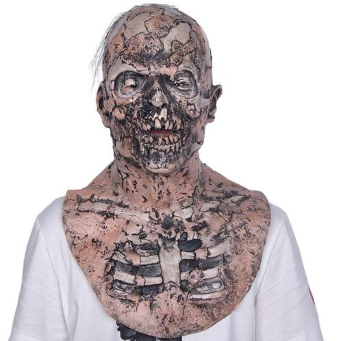 Zombie masker met borststuk (Walking Dead), Hobby en Vrije tijd, Feestartikelen, Nieuw, Verzenden