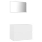 2-delige Badkamermeubelset spaanplaat wit (Interieur), Huis en Inrichting, Complete inboedels, Verzenden