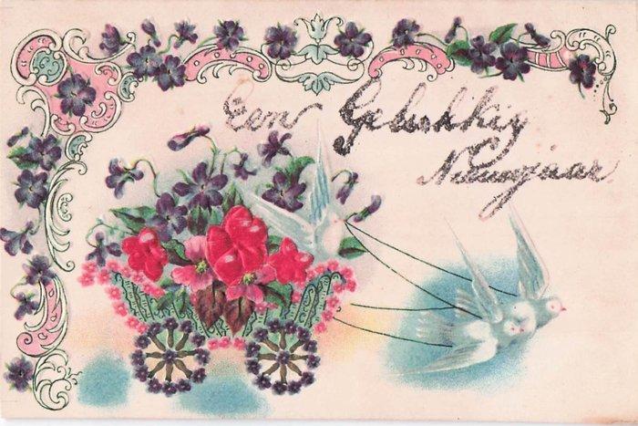 Duiven (50) en zwaluwen (30) veelal met reliëf -, Verzamelen, Ansichtkaarten | Buitenland