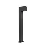 Industriële staande buitenlamp donkergrijs 65 cm IP44 -, Tuin en Terras, Buitenverlichting, Verzenden, Nieuw, Aluminium