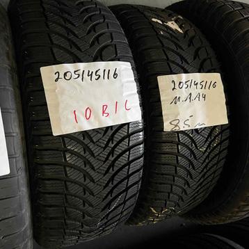 2 x Michelin Alpin A4 205-45-16 Winterbanden 8,5mm beschikbaar voor biedingen