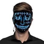 Halloween Led-Masker Killer Smile Blauw, Nieuw, Verzenden