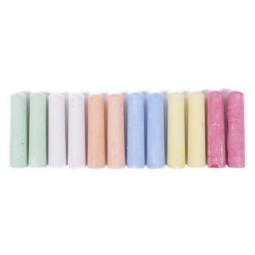 Benson Kleurrijke stoepkrijt set - 12 stuks - Inclusief h..., Kinderen en Baby's, Speelgoed | Overig, Nieuw, Ophalen of Verzenden