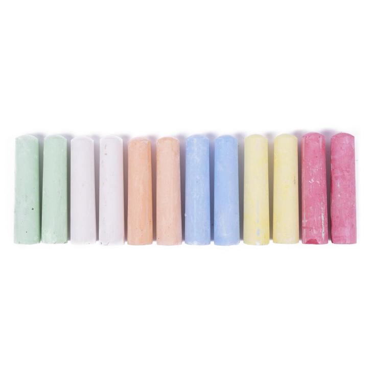 Benson Kleurrijke stoepkrijt set - 12 stuks - Inclusief h..., Kinderen en Baby's, Speelgoed | Overig, Nieuw, Ophalen of Verzenden