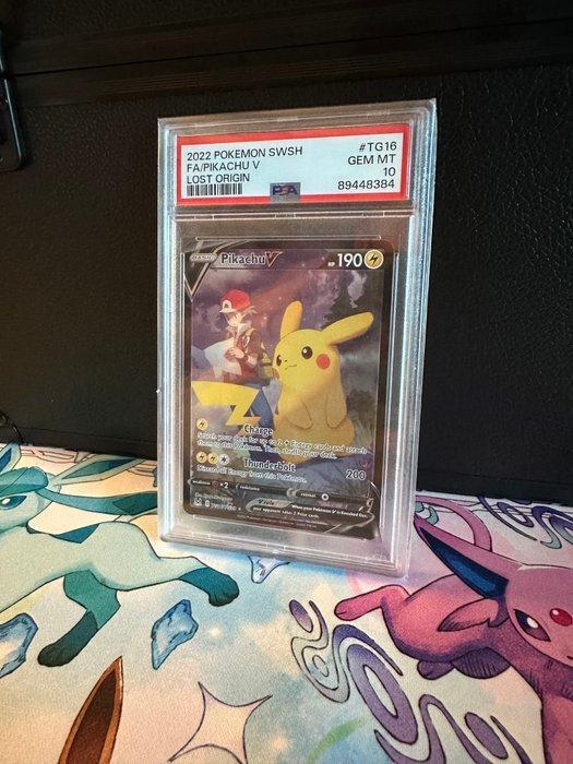 Pokémon - 1 Graded card - Pikachu TG16 lost origin PSA 10 16, Hobby en Vrije tijd, Verzamelkaartspellen | Pokémon