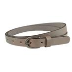 Landley Smalle Dames Riem - Leer - 2 cm - Grijs - 95, Kleding | Dames, Riemen en Ceinturen, Verzenden, Nieuw, 100 cm of meer, 3 tot 5 cm