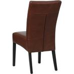 Leren eetkamerstoel Just - Granada Cognac (donkercognac) -, Leren eetkamerstoel Just - Granada Cognac (donkercognac) - Poten hout zwart past perfect in uw interieur als u woonstijl: Bohemian, Eigentijds, Klassiek, Retro, Romantisch, Scandinavisch is.