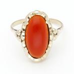 Zonder Minimumprijs - Ring - 14 karaat Geel goud Carneool, Nieuw