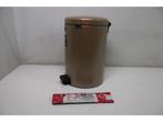 Brabantia NewIcon Prullenbak - 20 liter - Pedaal - Metallic, Verzenden, Zo goed als nieuw