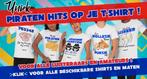 T-Shirt met populaire Piraten Hits I Geheime Zender *NIEUW*, Overige formaten, Levenslied of Smartlap, Verzenden, Nieuw in verpakking
