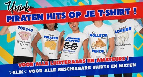 T-Shirt met populaire Piraten Hits I Geheime Zender *NIEUW*, Cd's en Dvd's, Vinyl | Nederlandstalig, Nieuw in verpakking, Overige formaten