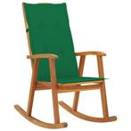 vidaXL Schommelstoel met kussens massief acaciahout, Tuin en Terras, Tuinstoelen, Verzenden, Nieuw, Hout
