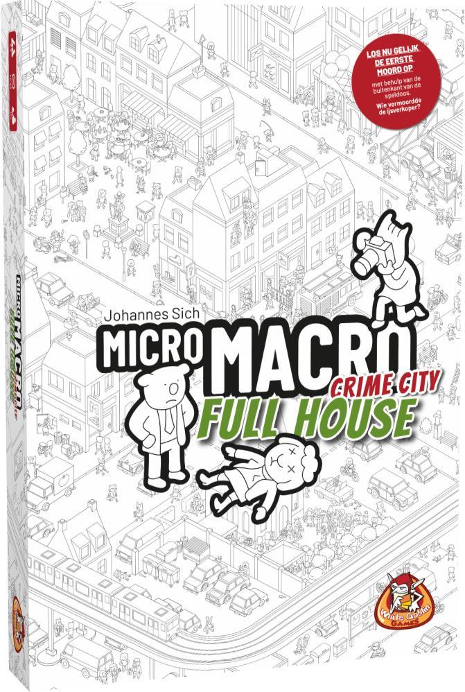 MicroMacro - Full House | White Goblin Games -, Hobby en Vrije tijd, Gezelschapsspellen | Bordspellen, Nieuw, Verzenden