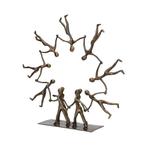 Beeldje, People in a cirkle - 40 cm - Brons, Antiek en Kunst