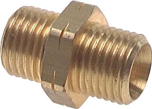 Dubbele Nippel G1/4 Man X Man Linkshandig Messing 16bar, Doe-het-zelf en Verbouw, Overige Doe-het-zelf en Verbouw, Nieuw, Verzenden