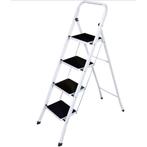 Benson Huishoudtrap - 4 treden - inklapbaar - anti-slip -..., Doe-het-zelf en Verbouw, Ladders en Trappen, Ophalen of Verzenden