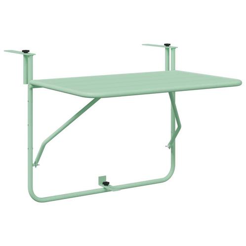 Mintgroene Balkontafel Verstelbaar | retourdeal | 46% off, Tuin en Terras, Tuintafels, Rechthoekig, Nieuw, Metaal, Ophalen of Verzenden