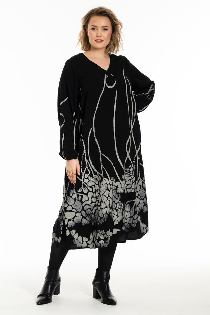 Gozzip jurk met zwarte bloemenprint Maat:, Kleding | Dames, Jurken, Overige kleuren, Nieuw, Verzenden