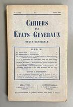 Cahiers des Etats Généraux - 1923-1924