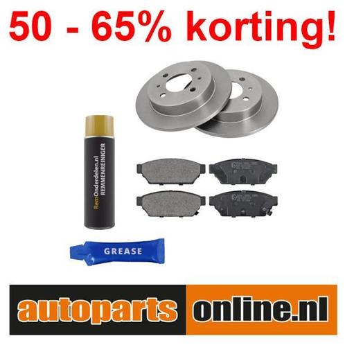 Remschijven + Remblokken Mitsubishi Lancer achterzijde, Auto-onderdelen, Besturing, Nieuw, Mitsubishi, Verzenden