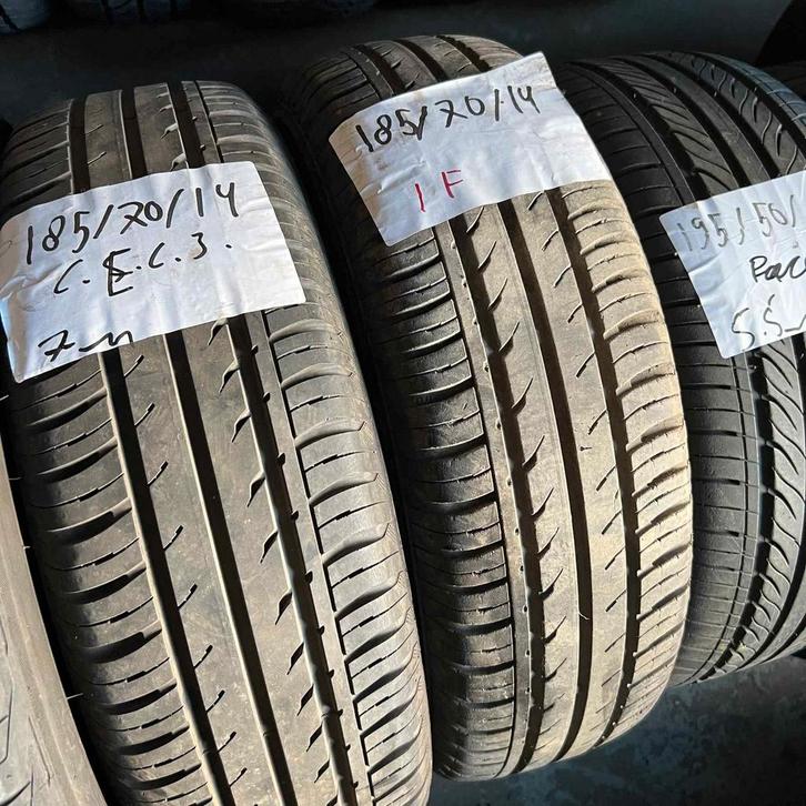 2 x Continental EcoContact 3 185-70-14 Zomerbanden 7mm, Auto-onderdelen, Banden en Velgen, 14 inch, Zomerbanden, 185 mm, Personenwagen