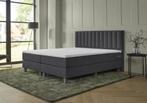 ACTIE! Boxspring Corsica 140 200 Antraciet, Verzenden, Nieuw, 140 cm, Twijfelaar