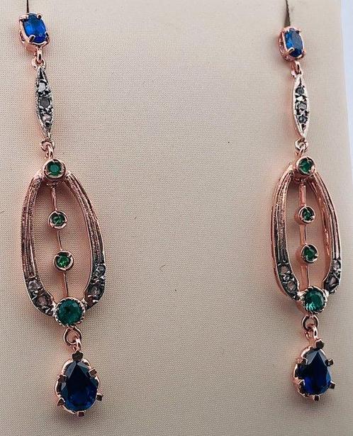 Zonder Minimumprijs - Oorbellen - 9 kt. Roségoud, Zilver, Sieraden, Tassen en Uiterlijk, Oorbellen