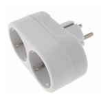 Benson Horizontale stopcontactsplitter - 2 weg - met rand..., Doe-het-zelf en Verbouw, Elektra en Kabels, Ophalen of Verzenden