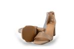 Manfield Sandalen in maat 38 Beige | 10% extra korting, Verzenden, Beige, Sandalen of Muiltjes, Zo goed als nieuw