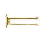 Dubbele Handdoekhouder Sapho Perla Draaibaar 39x16 cm Goud, Ophalen of Verzenden, Nieuw, Bad