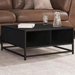 vidaXL Salontafel 60,5x60,5x30 cm bewerkt hout en metaal, Verzenden, Nieuw, Overige houtsoorten, 50 tot 100 cm