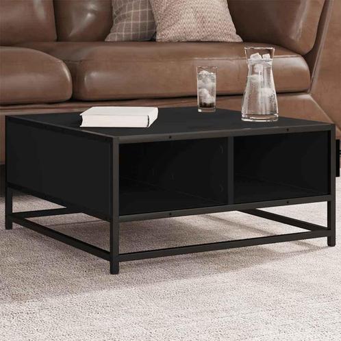 vidaXL Salontafel 60,5x60,5x30 cm bewerkt hout en metaal, Huis en Inrichting, Tafels | Salontafels, 50 tot 100 cm, Nieuw, Overige houtsoorten