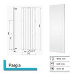 Handdoekradiator Pargia 1806 x 608 mm Wit structuur, Ophalen of Verzenden, Nieuw, Overige typen