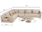 Boaz Metropolitan hoek loungeset 5 delig keramiek latte 4, Tuin en Terras, Ophalen of Verzenden, Nieuw